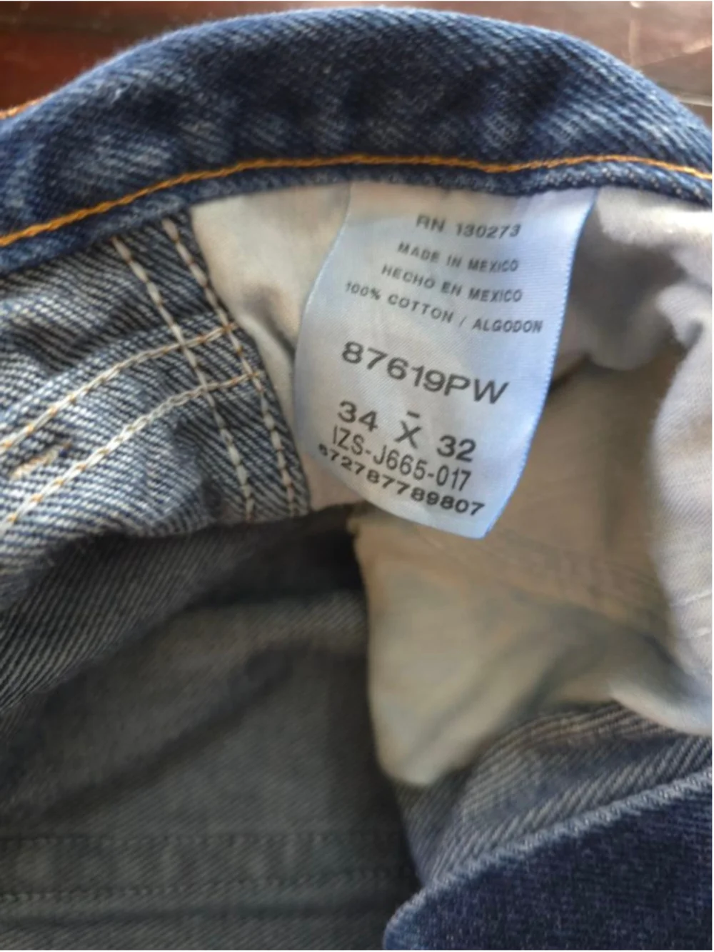 Vintage 90s Men's Rustler Blue Straight Jeans Size 34x32 Grunge Casual